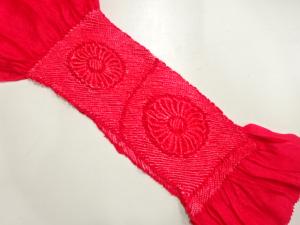 正絹　絞り　帯揚げ